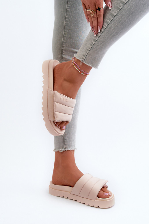 Sandali con plateau Big Star beige