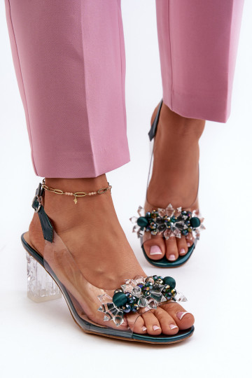 Sandali trasparenti con...