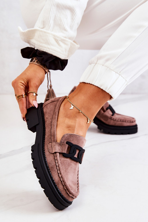 Stivali La.Fi Cappuccino in pelle scamosciata decorata di Laurene