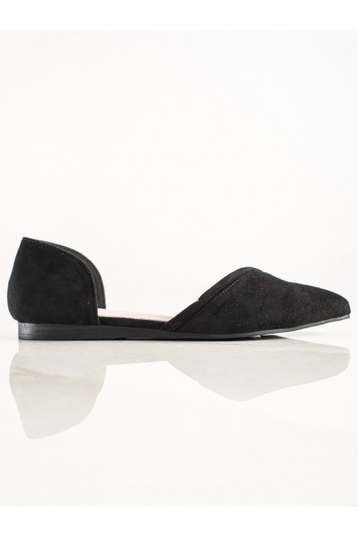 Ballerine in pelle scamosciata con...