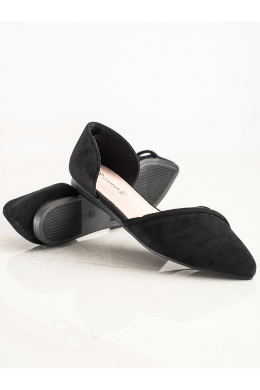 Ballerine in pelle scamosciata con...