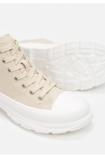 Scarpe per il tempo libero con suola beige 2