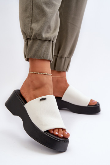 Ciabatte da donna Big Star colore bianco