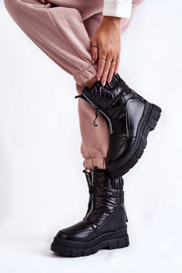 Doposci con fascia elastica di colore nero 2