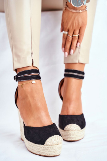 Sandali espadrillas DEBEVE NERO