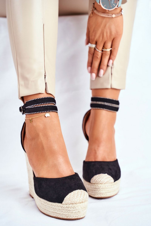 Sandali espadrillas DEBEVE NERO