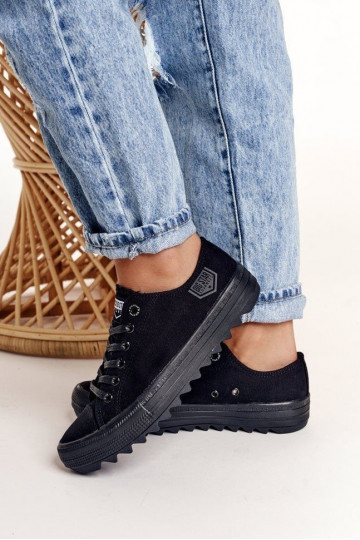 Scarpe da donna con suola larga BIG STAR colore nero