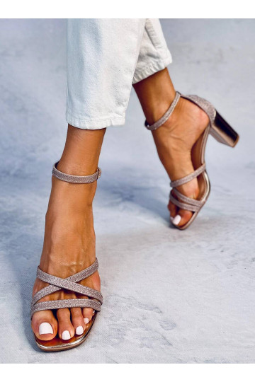 Sandali eleganti con tacco alto ELIZABETH CHAMPAGNE 2