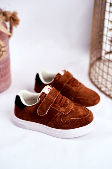 Scarpe casual per bambini in colore marrone