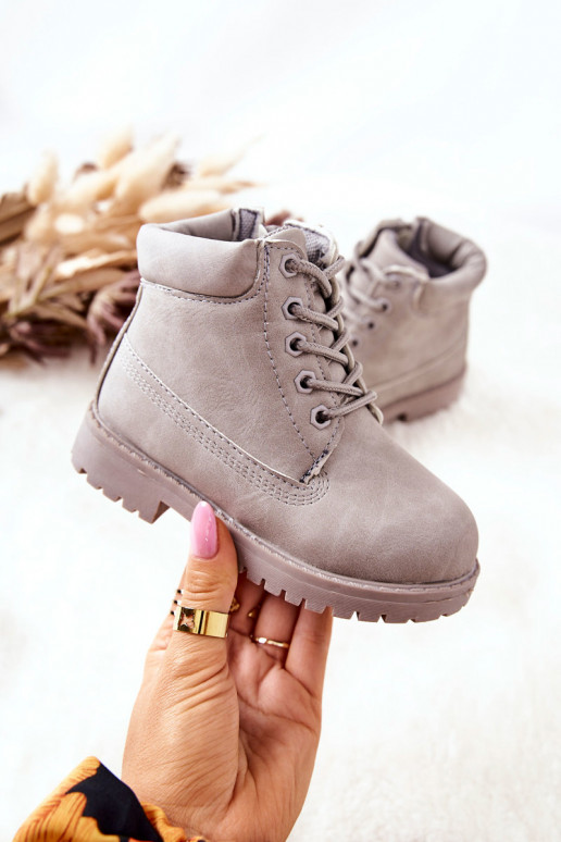 Stivaletti stringati per bambini in...