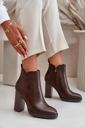 riscaldamento Stivali da donna Eko Pelle Deverrone scuro Teresine