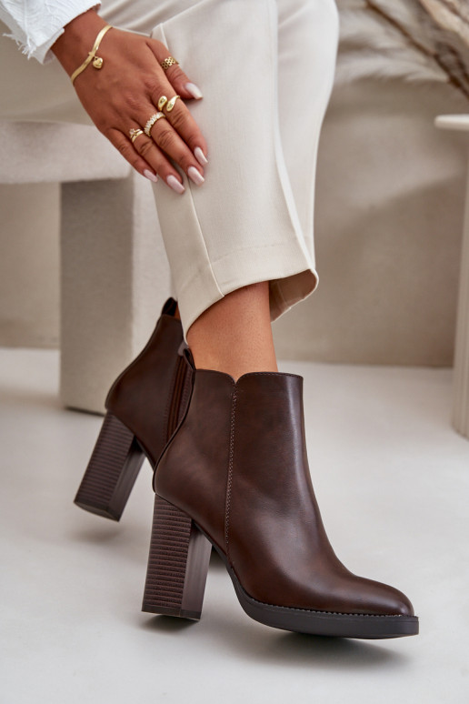 riscaldamento Stivali da donna Eko Pelle Deverrone scuro Teresine riscaldamento Stivali da donna Eko Pelle Deverrone scuro Teresine