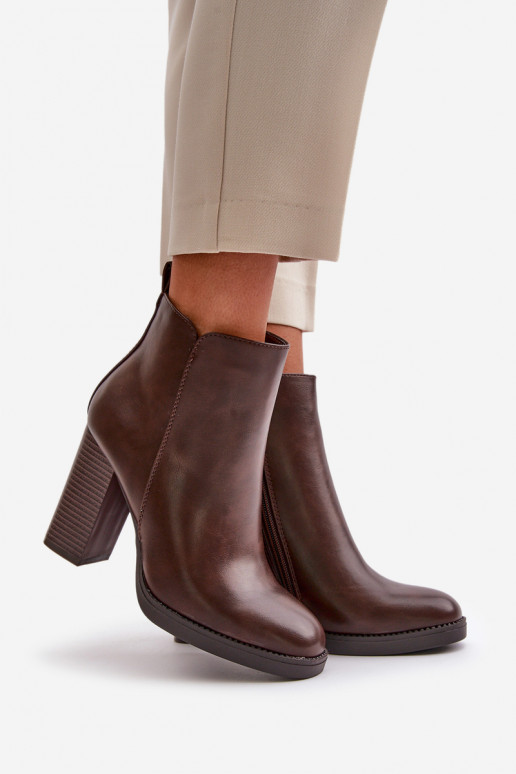 riscaldamento Stivali da donna Eko Pelle Deverrone scuro Teresine riscaldamento Stivali da donna Eko Pelle Deverrone scuro Teresine