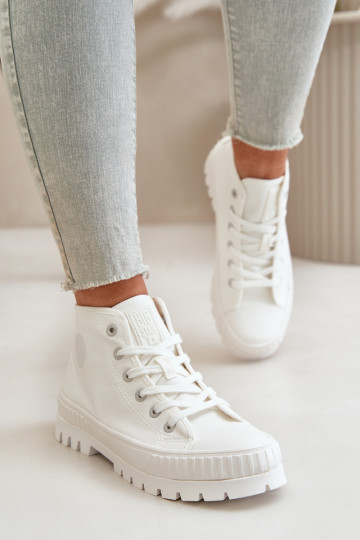 Scarpe per il tempo libero con uno stivale A causa di Kubo Big Star OO274009 Colore bianco