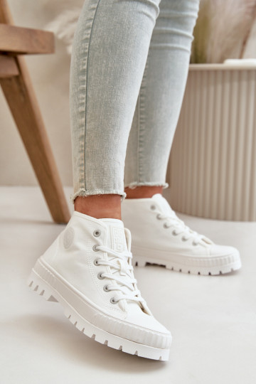 Scarpe per il tempo libero con uno stivale A causa di Kubo Big Star OO274009 Colore bianco 2