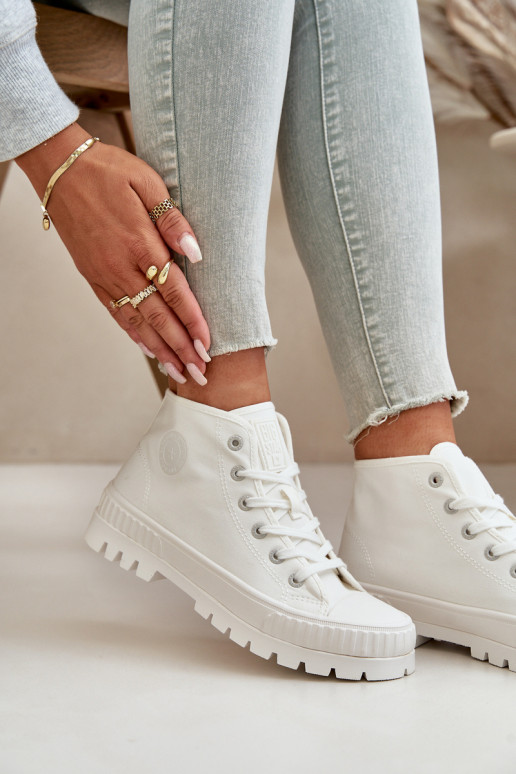 Scarpe per il tempo libero con uno stivale A causa di Kubo Big Star OO274009 Colore bianco