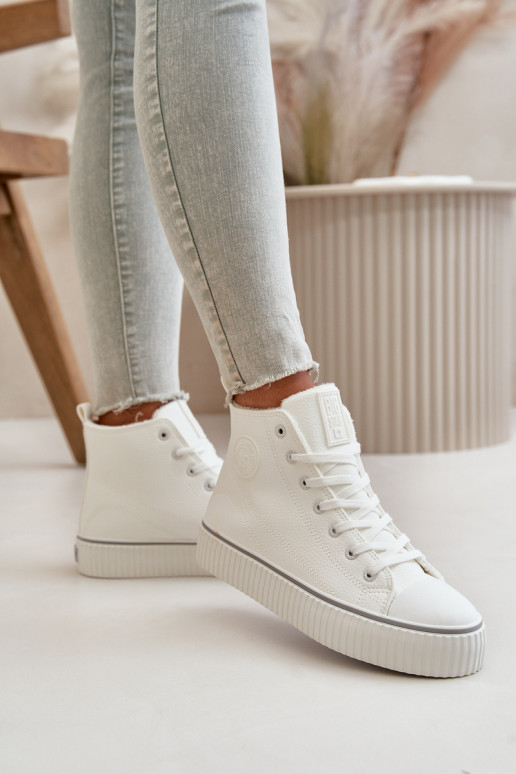 Femminile riscaldamento scarpe casual in ecopelle Big Star OO274788 Colore bianco Femminile riscaldamento scarpe casual in ecopelle Big Star OO274788 Colore bianco