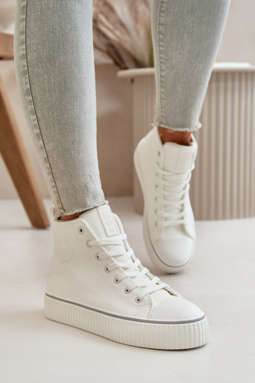 Femminile riscaldamento scarpe casual in ecopelle Big Star OO274788 Colore bianco Femminile riscaldamento scarpe casual in ecopelle Big Star OO274788 Colore bianco