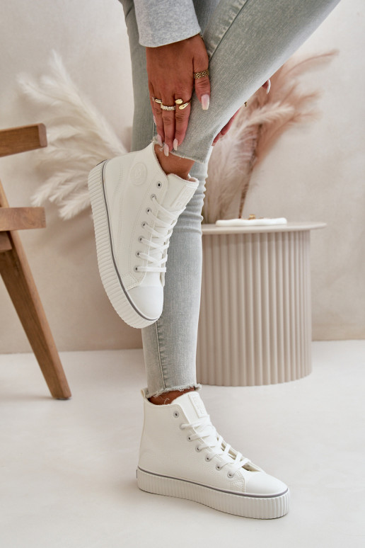 Femminile riscaldamento scarpe casual in ecopelle Big Star OO274788 Colore bianco Femminile riscaldamento scarpe casual in ecopelle Big Star OO274788 Colore bianco