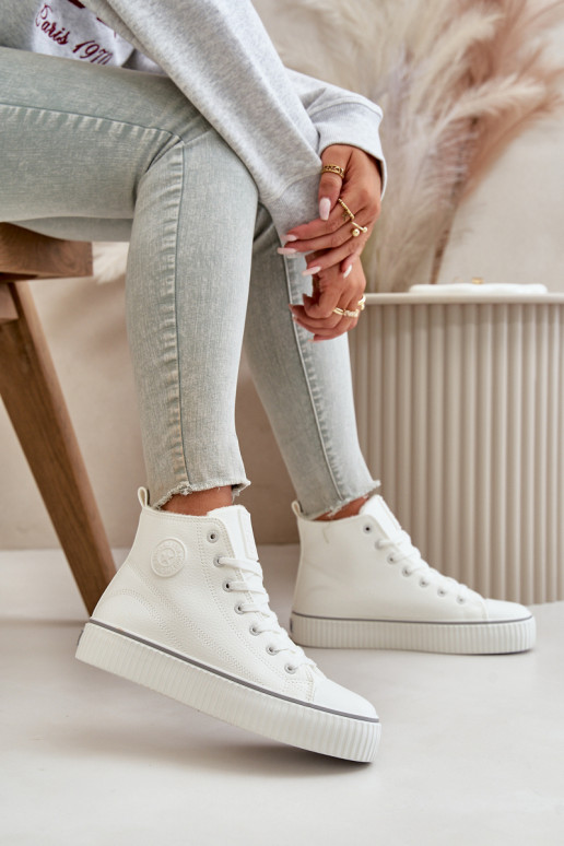 Femminile riscaldamento scarpe casual in ecopelle Big Star OO274788 Colore bianco Femminile riscaldamento scarpe casual in ecopelle Big Star OO274788 Colore bianco