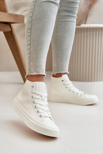 Scarpe per il tempo libero riscaldamento in ecopelle Colore bianco Big Star OO274932 2