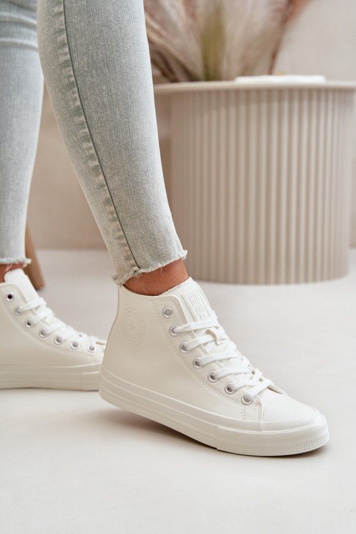 Scarpe per il tempo libero riscaldamento in ecopelle Colore bianco Big Star OO274932 Scarpe per il tempo libero riscaldamento in ecopelle Colore bianco Big Star OO274932