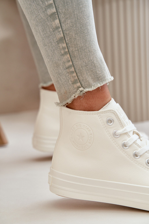 Scarpe per il tempo libero riscaldamento in ecopelle Colore bianco Big Star OO274932 Scarpe per il tempo libero riscaldamento in ecopelle Colore bianco Big Star OO274932