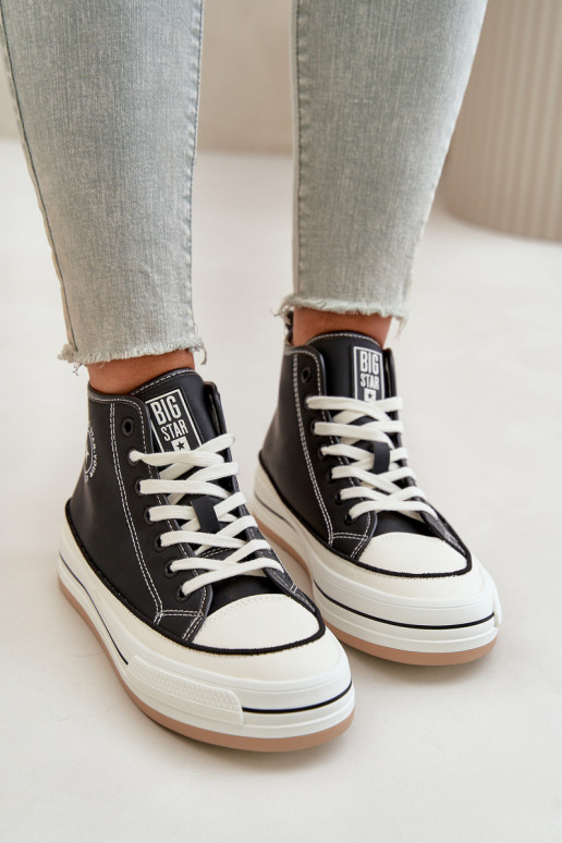 riscaldamento Scarpe per il tempo libero con una piattaforma Eko Pelle Big Star OO274062 colore nero