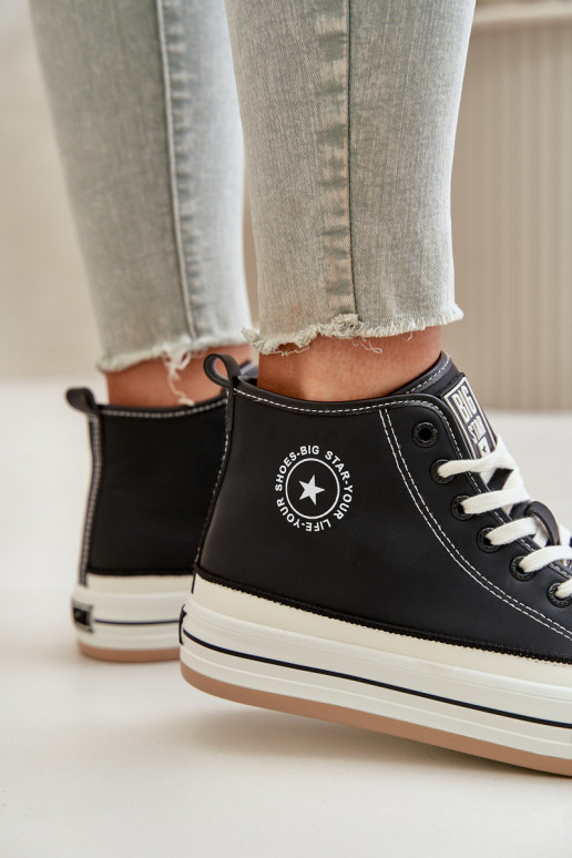 riscaldamento Scarpe per il tempo libero con una piattaforma Eko Pelle Big Star OO274062 colore nero