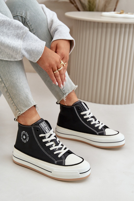 riscaldamento Scarpe per il tempo libero con una piattaforma Eko Pelle Big Star OO274062 colore nero