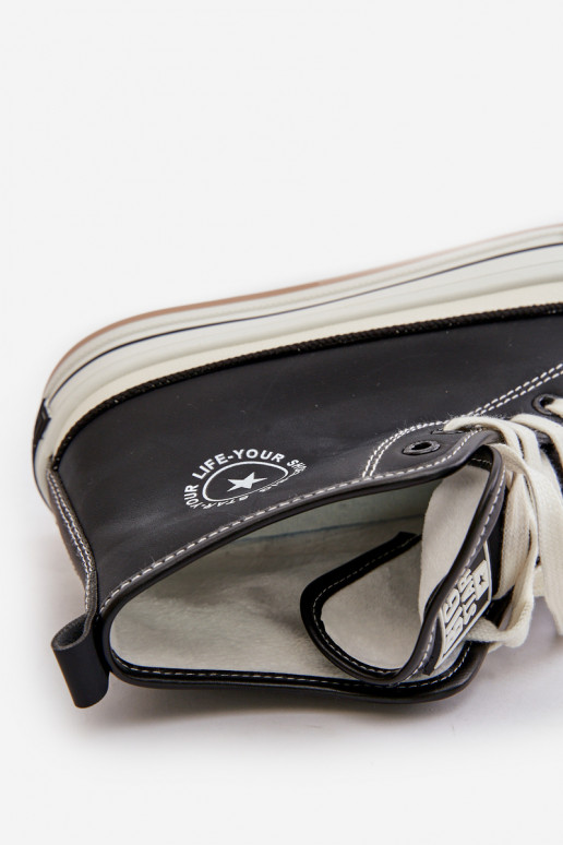 riscaldamento Scarpe per il tempo libero con una piattaforma Eko Pelle Big Star OO274062 colore nero