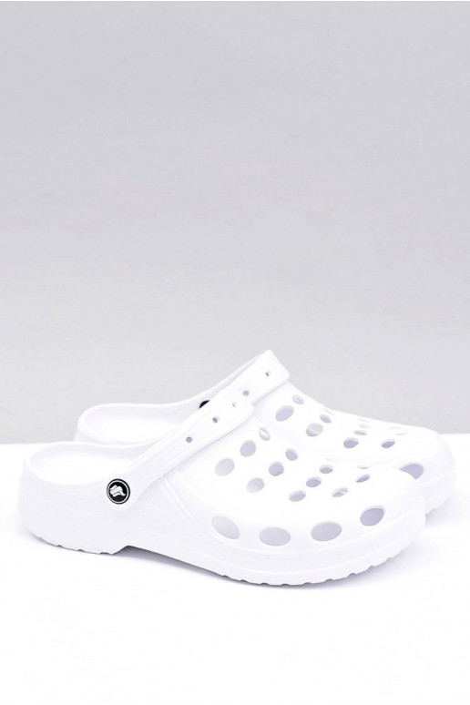 per uomo Ciabatte sandali colore bianco
