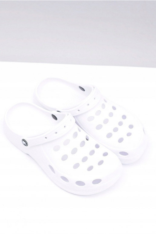 per uomo Ciabatte sandali colore bianco