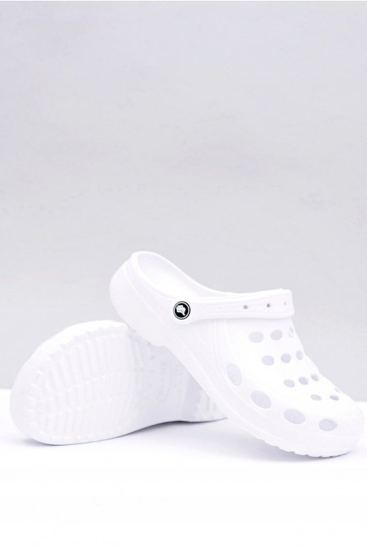 per uomo Ciabatte sandali colore bianco