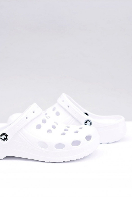 per uomo Ciabatte sandali colore bianco