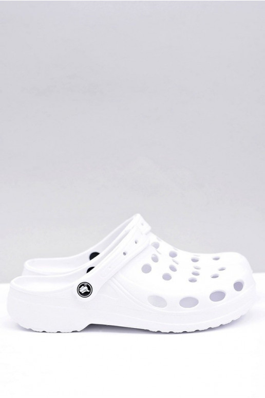 per uomo Ciabatte sandali colore bianco