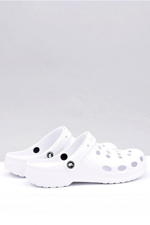 per uomo Ciabatte sandali colore bianco