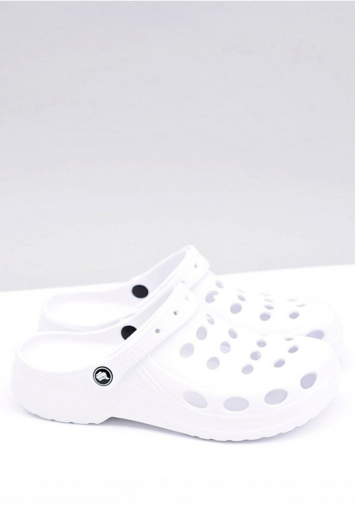 per uomo Ciabatte sandali colore bianco