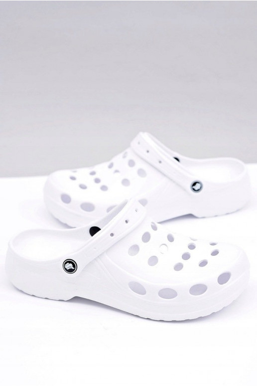 per uomo Ciabatte sandali colore bianco
