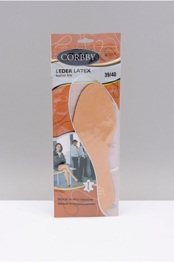 Corbby LEDER LATEX Solette in pelle con carbone attivo