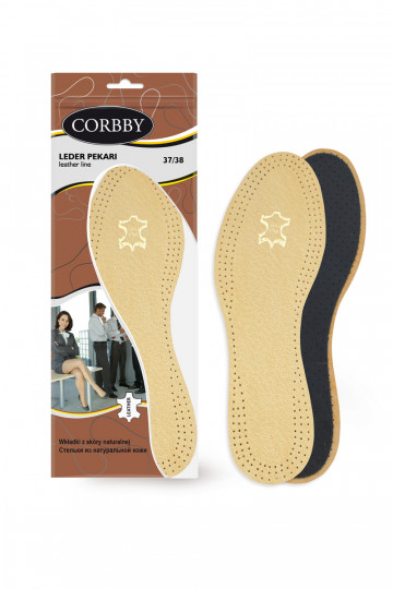 Le solette Corbby LEDER PEKARI sono realizzate in pelle naturale di alta qualità