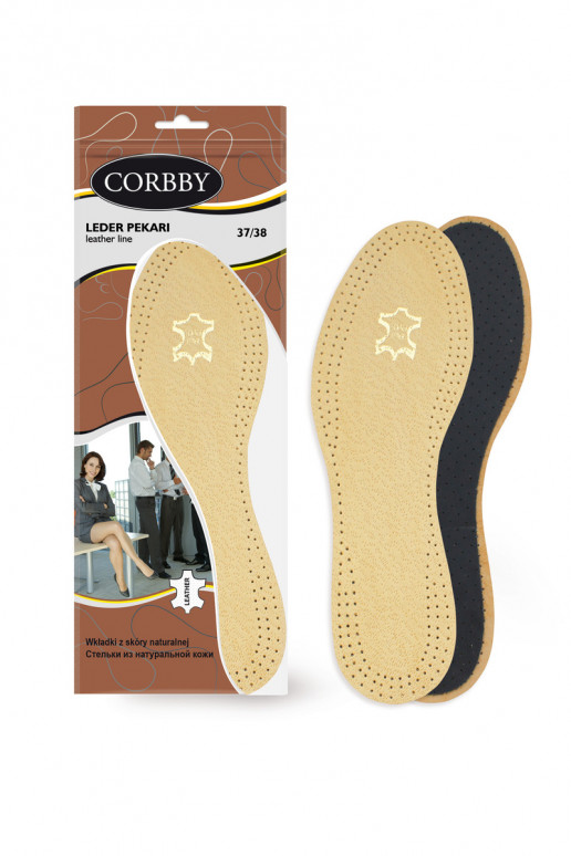 Le solette Corbby LEDER PEKARI sono realizzate in pelle naturale di alta qualità