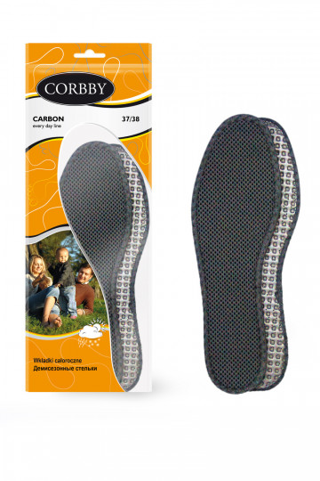 Solette Corbby CARBON con tessuto intermedio e carboni attivi