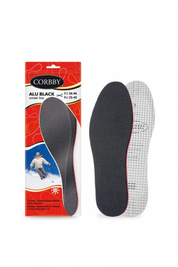 Corbby ALU BLACK Solette a tre strati con lamina di alluminio