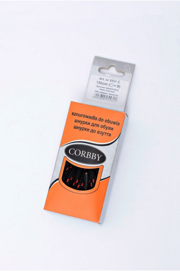 Lacci CORBBY Trekking Nero e rosso