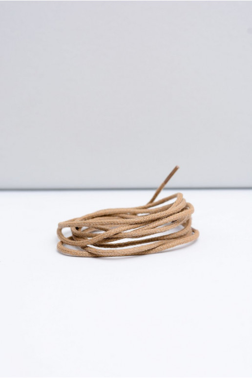 Lacci sottili cerati beige corbby