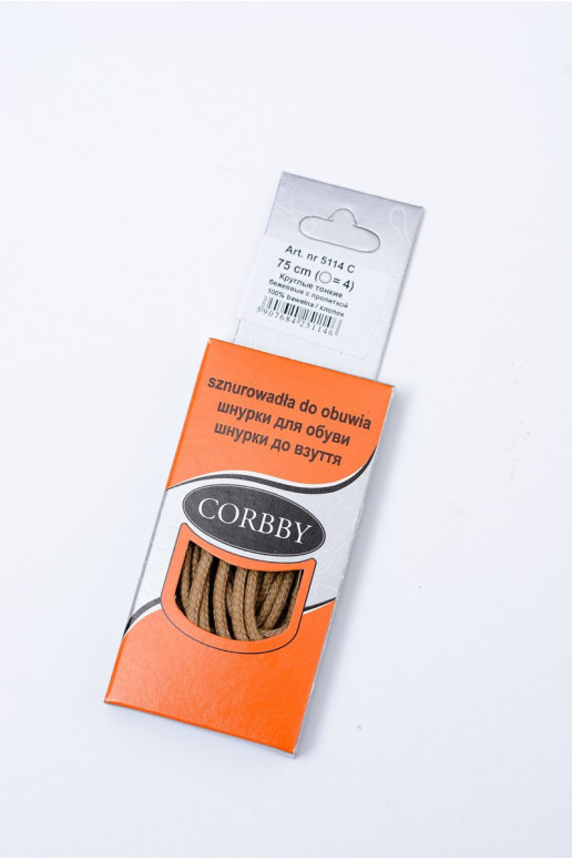 Lacci sottili cerati beige corbby