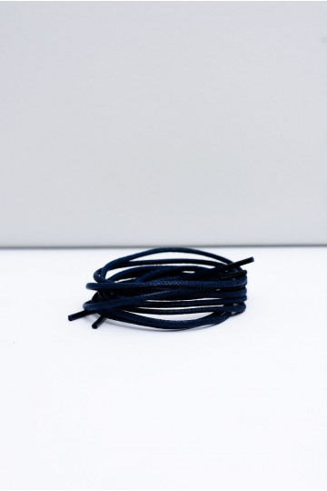 Lacci sottili cerati blu scuro Corbby