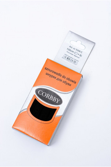 Lacci piatti neri Corbby 2