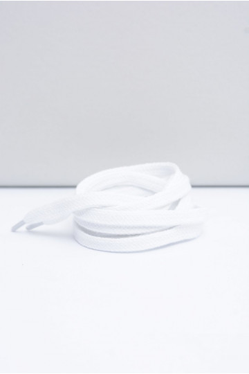 Lacci piatti bianchi Corbby